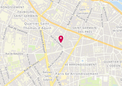 Plan de Sabbia Rosa, 73 Rue des Saints-Pères, 75006 Paris