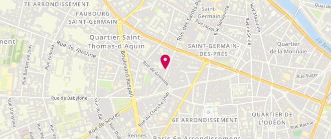 Plan de Paul & Joe, 62 Rue des Saints Peres, 75007 Paris