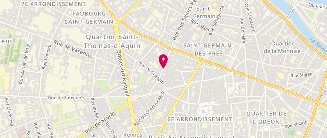 Plan de Barbara Bui, 67 Rue des Saints-Pères, 75006 Paris