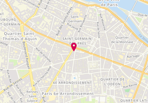 Plan de Gipsas, 52 Rue Bonaparte, 75006 Paris