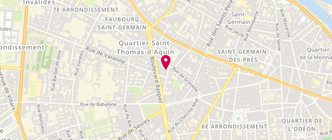 Plan de Pompokette, 8 Rue de la Chaise, 75007 Paris