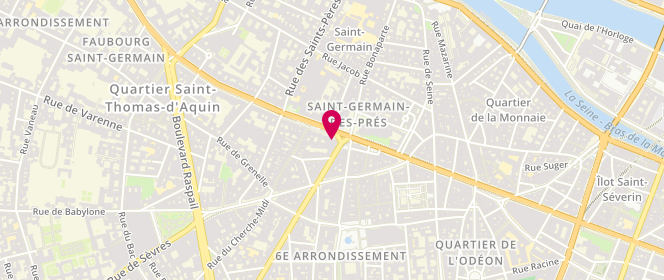 Plan de Emporio Armani, 149 Boulevard Saint-Germain, 75006 Paris