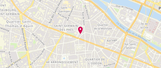 Plan de Sud Express, 28 Rue de Buci, 75006 Paris