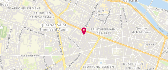 Plan de Artling, 55 Rue des Saints-Pères, 75006 Paris