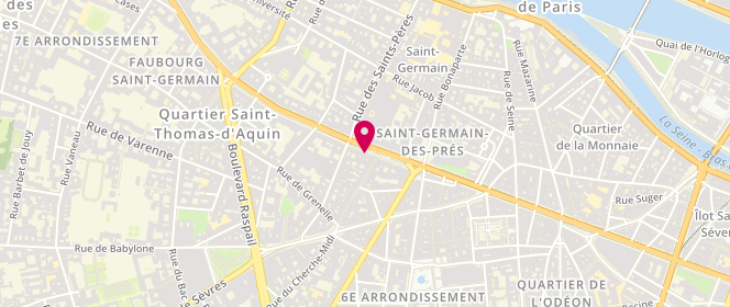 Plan de Slowear, 169 Boulevard Saint-Germain, 75006 Paris