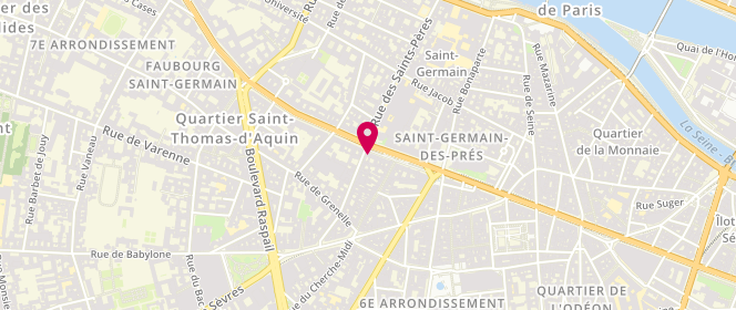 Plan de Saint Laurent, 175 Boulevard Saint-Germain, 75006 Paris