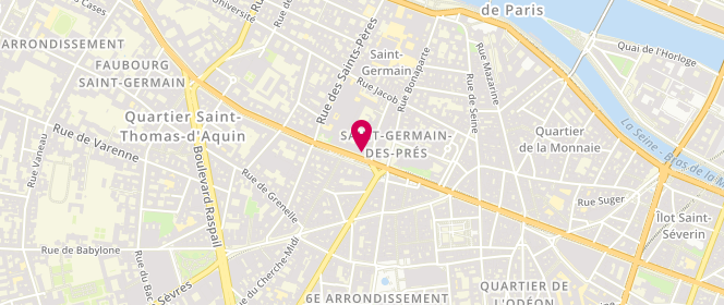 Plan de Comptoir des Cotonniers, 174 Boulevard Saint Germain, 75006 Paris