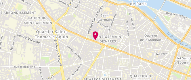 Plan de Claudie Pierlot - Saint Germain des Prés, 176 Boulevard Saint-Germain, 75006 Paris