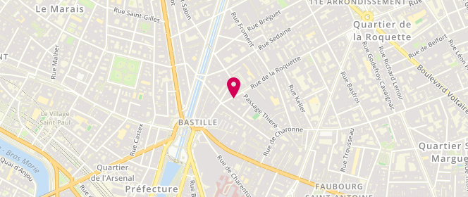 Plan de Nota Bene, 40 Rue de la Roquette, 75011 Paris