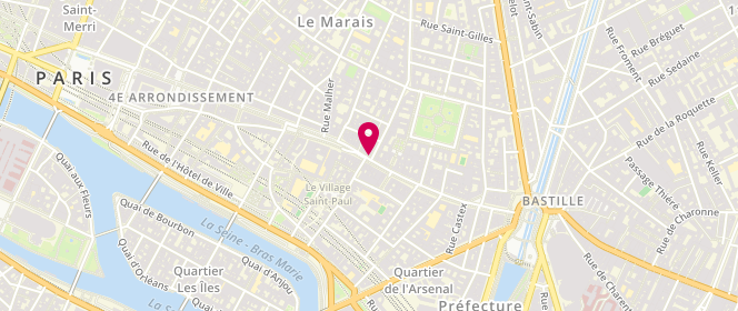 Plan de Dileme, 76 Rue Saint-Antoine, 75004 Paris