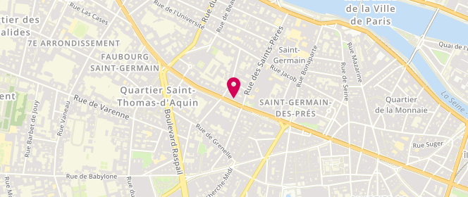 Plan de Karl Lagerfeld, 194 Boulevard Saint-Germain, 75007 Paris