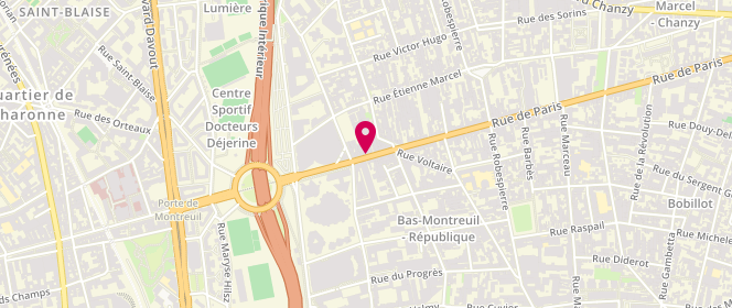 Plan de H.K Diffusion, 258 Bis Rue de Paris, 93100 Montreuil