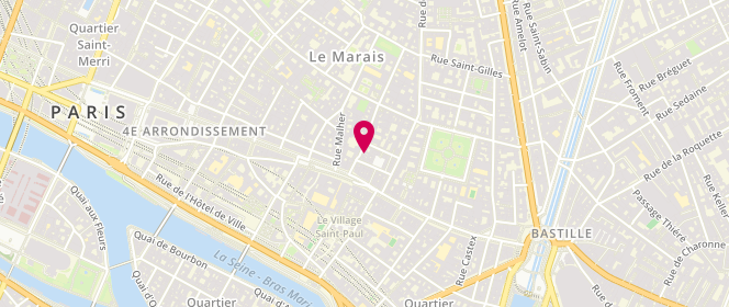 Plan de Les Piplettes, 10 Rue de Sévigné, 75004 Paris
