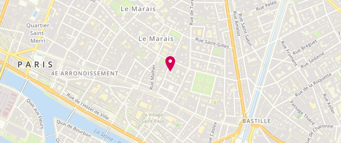 Plan de Monsieur Poulet, 24 Rue de Sévigné, 75004 Paris