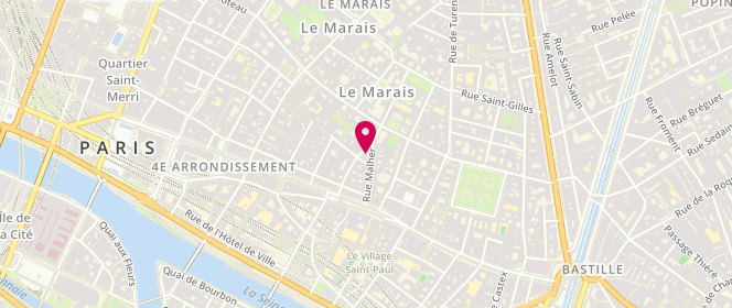 Plan de Lauren Vidal, 20 Rue Pavée, 75004 Paris