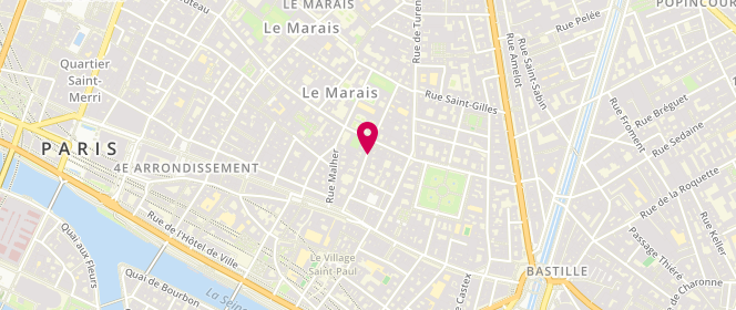 Plan de Claudie Pierlot, 26 Rue de Sévigné, 75004 Paris