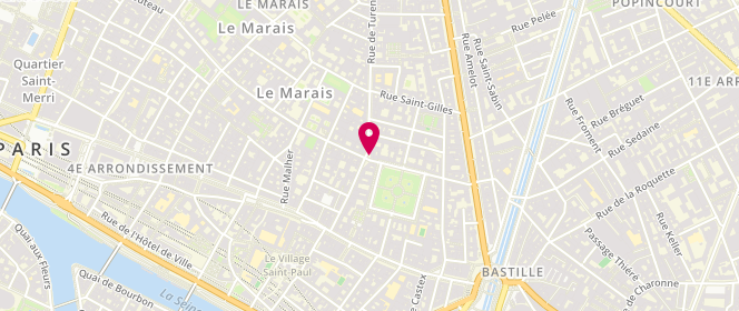 Plan de Comptoir des Cotonniers, 22 Rue de Turenne, 75004 Paris