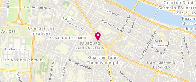 Plan de Simone, 1 Rue de Saint-Simon, 75007 Paris