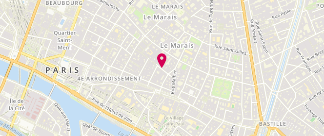 Plan de René Derhy, 6 Rue des Rosiers, 75004 Paris