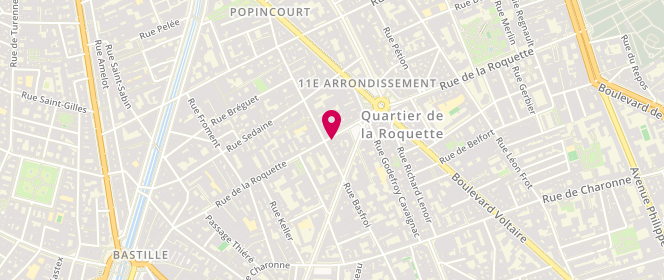 Plan de Ravissante, 110 Rue de la Roquette, 75011 Paris