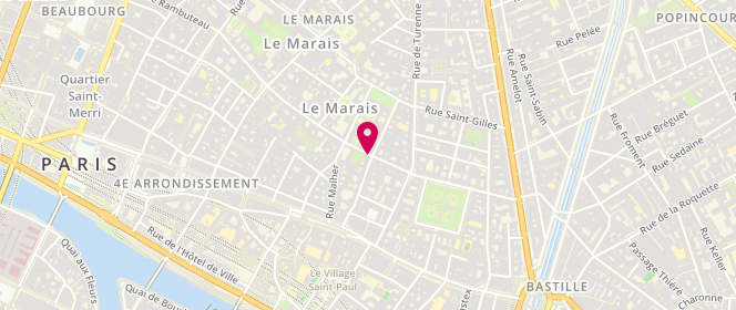 Plan de EKYOG, 23 Rue des Francs Bourgeois, 75004 Paris