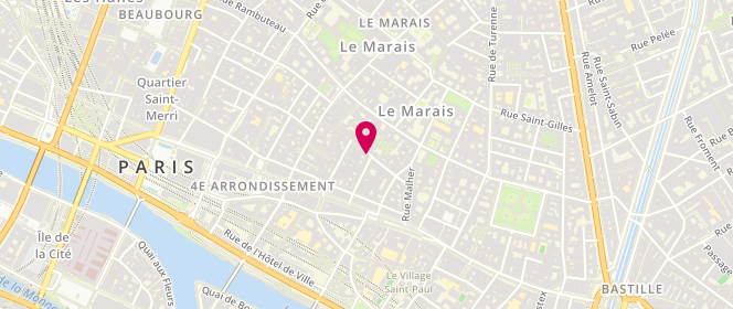 Plan de Mc2 Saint Barth, 19 Rue Ferdinand Duval, 75004 Paris