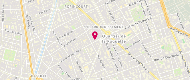 Plan de Du Jour au Lendemain, 85 Rue de la Roquette, 75011 Paris