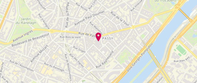 Plan de Subdued, 53 Rue de Passy, 75016 Paris
