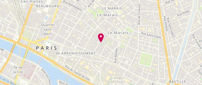 Plan de Planisphère, 19 Rue des Rosiers, 75004 Paris
