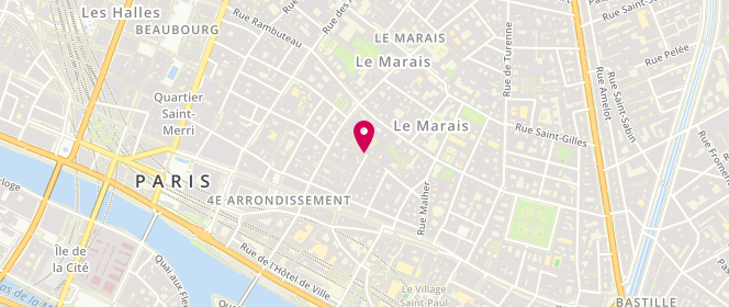 Plan de All Saints Retail Limited, 23 Rue Rosiers, 75004 Paris
