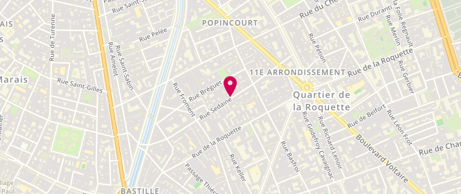 Plan de Maison Coline, 51 Rue Sedaine, 75011 Paris