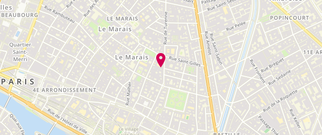 Plan de Kapra Hiska, 43 Rue de Turenne, 75003 Paris