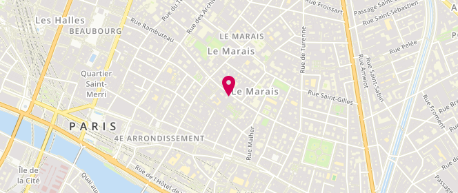 Plan de Gérard Darel, 41 Rue des Francs Bourgeois, 75004 Paris