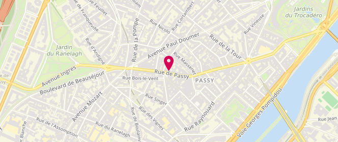 Plan de Cos, 60-62 Rue de Passy, 75016 Paris