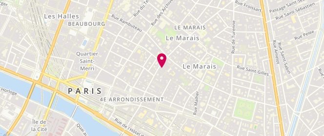 Plan de Blue Garage, 5 Rue du Marché des Blancs Manteaux, 75004 Paris