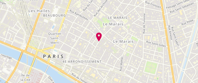 Plan de Eric Bompard, 44 Rue Vieille du Temple, 75003 Paris