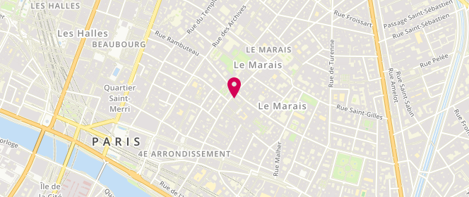 Plan de Sandro, 50 Rue Vieille du Temple, 75004 Paris