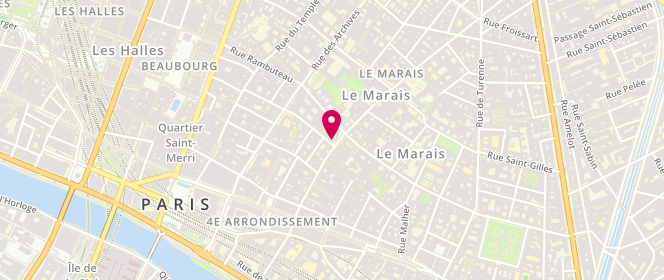 Plan de Eres, 2 Rue des Blancs Manteaux, 75004 Paris