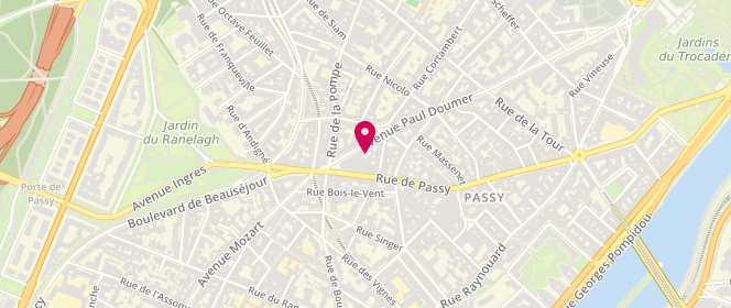 Plan de Joyce B, 87 avenue Paul Doumer, 75116 Paris