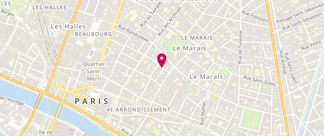 Plan de Fusalp Marais, 9 Bis Rue des Blancs Manteaux, 75004 Paris