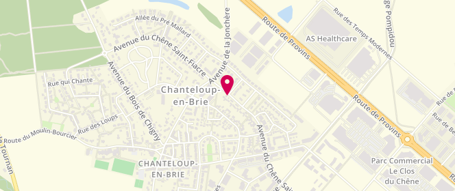 Plan de La Halle Chaussures & Maroquinerie, Zone Aménagement du Chene Saint Fiacre
Zone Aménagement du Clos Rose, 77600 Chanteloup-en-Brie