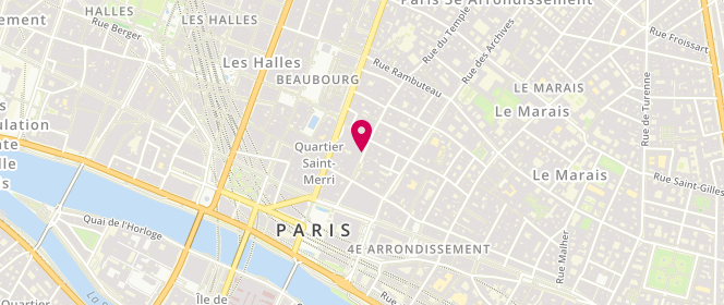 Plan de K-Way, 21 Rue du Temple, 75004 Paris