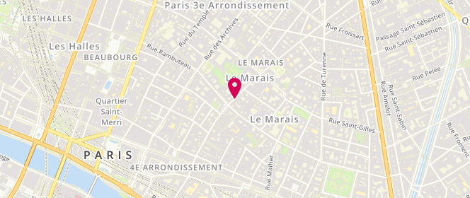 Plan de Hartford, 56 Rue Vieille du Temple, 75003 Paris