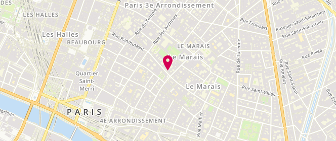 Plan de Balibaris, 48 Rue des Francs Bourgeois, 75003 Paris