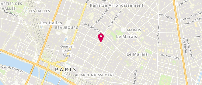 Plan de Meus, 23 Rue des Blancs Manteaux, 75004 Paris