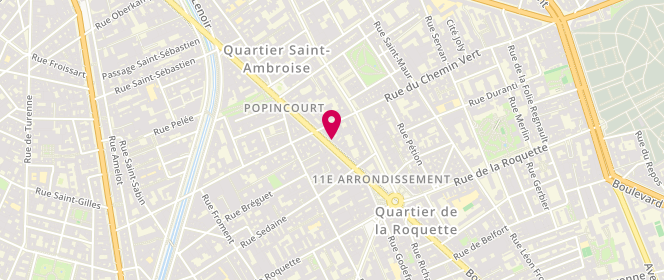 Plan de Ema Sobe, 93 Boulevard Voltaire, 75011 Paris