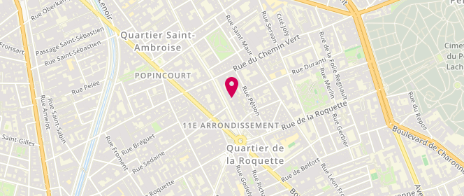 Plan de Lizybiz, 12 Avenue Parmentier, 75011 Paris