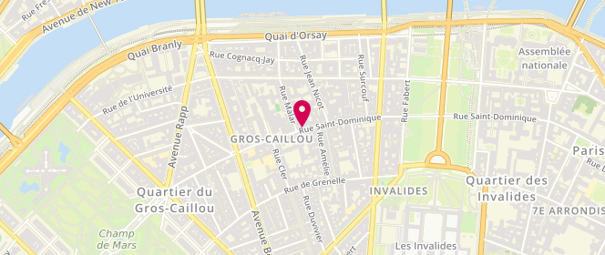 Plan de Café Coton, 86 Rue Saint-Dominique, 75007 Paris