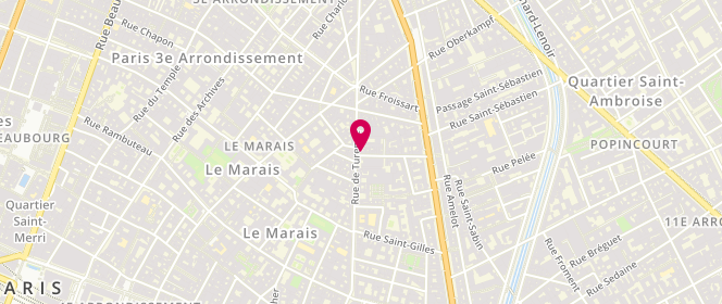 Plan de Caravelle, 28 Rue Saint Claude, 75003 Paris