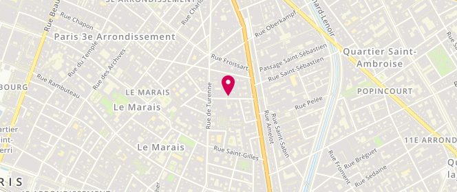 Plan de The Frankie Shop, 14 Rue Saint-Claude, 75003 Paris